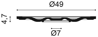 Розетка Orac Decor R18 (490x490x47_мм)
