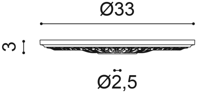 Розетка Orac Decor R14 (330x330x30_мм)