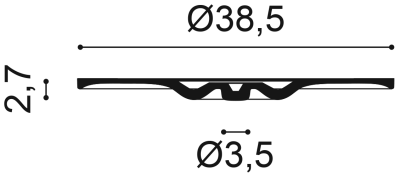 Розетка Orac Decor R31 (385x385x27_мм)
