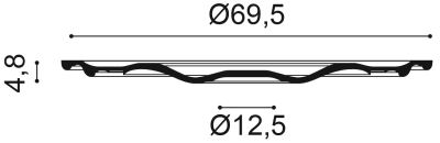 Розетка Orac Decor R52 (695x695x48_мм)