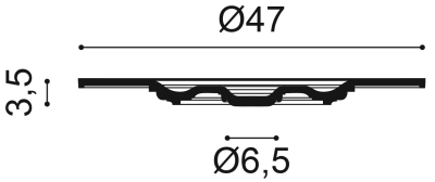 Розетка Orac Decor R17 (470x470x35_мм)