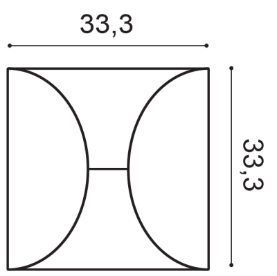 Декоративная панель Orac Decor W107 (333x333x29_мм)